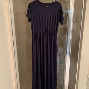 Navy blue plus size dress